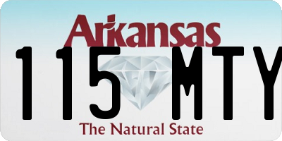 AR license plate 115MTY