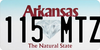 AR license plate 115MTZ