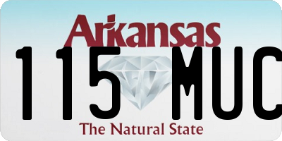 AR license plate 115MUC
