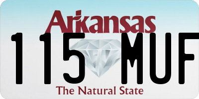 AR license plate 115MUF