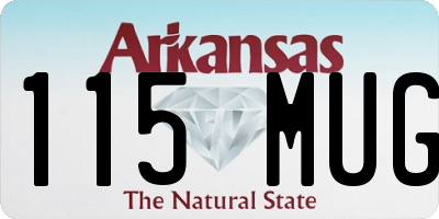 AR license plate 115MUG
