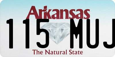 AR license plate 115MUJ
