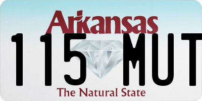 AR license plate 115MUT