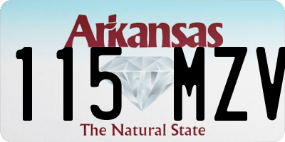 AR license plate 115MZV