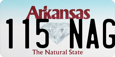 AR license plate 115NAG