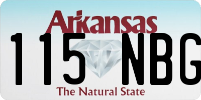 AR license plate 115NBG