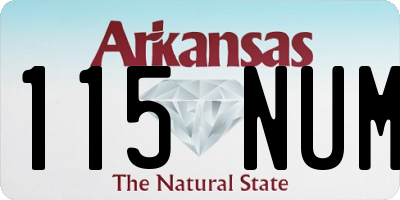 AR license plate 115NUM