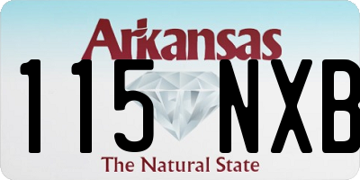 AR license plate 115NXB