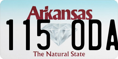 AR license plate 115ODA