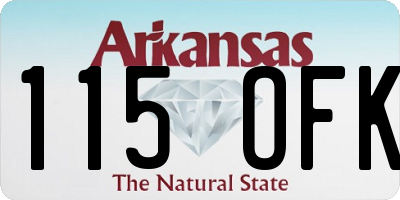 AR license plate 115OFK