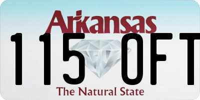 AR license plate 115OFT