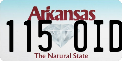 AR license plate 115OID
