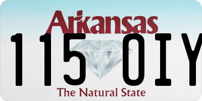 AR license plate 115OIY