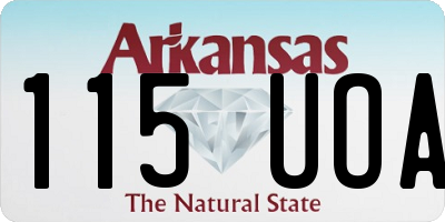 AR license plate 115UOA
