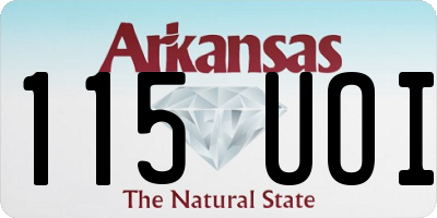 AR license plate 115UOI