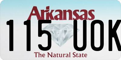 AR license plate 115UOK