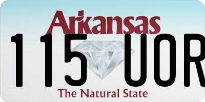 AR license plate 115UOR