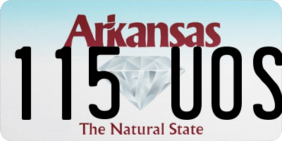 AR license plate 115UOS
