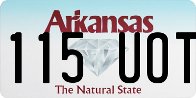 AR license plate 115UOT