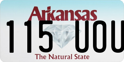 AR license plate 115UOU