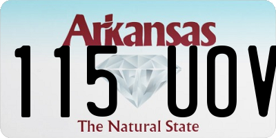 AR license plate 115UOV