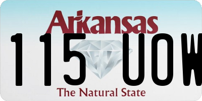 AR license plate 115UOW