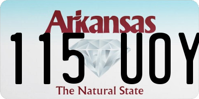 AR license plate 115UOY