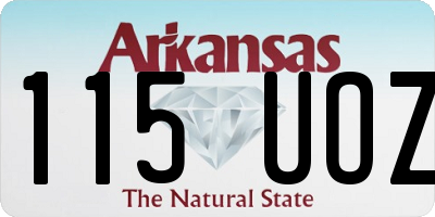 AR license plate 115UOZ