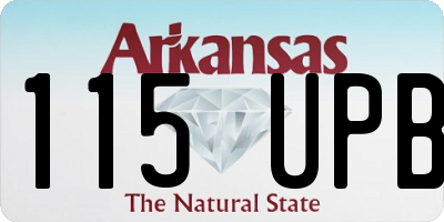 AR license plate 115UPB