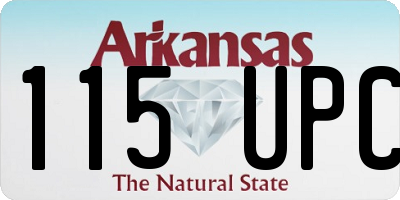 AR license plate 115UPC