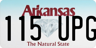 AR license plate 115UPG
