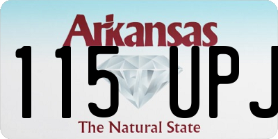 AR license plate 115UPJ