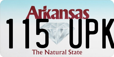 AR license plate 115UPK