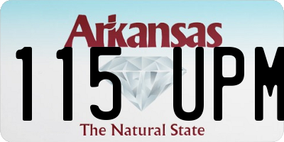 AR license plate 115UPM