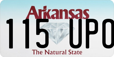 AR license plate 115UPO