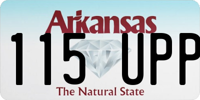 AR license plate 115UPP