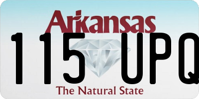 AR license plate 115UPQ