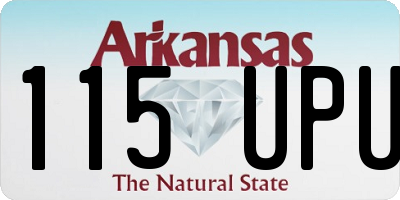 AR license plate 115UPU