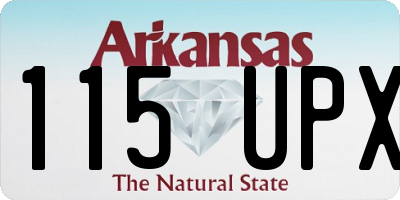 AR license plate 115UPX