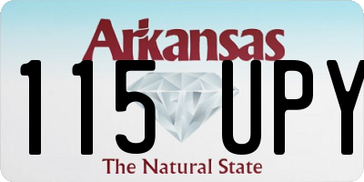 AR license plate 115UPY