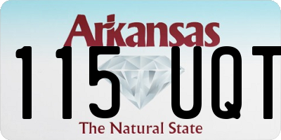 AR license plate 115UQT