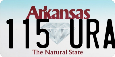 AR license plate 115URA