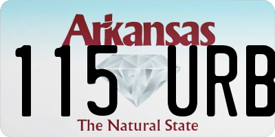 AR license plate 115URB