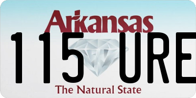 AR license plate 115URE