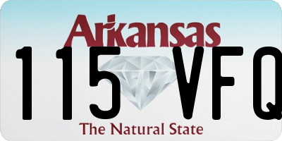 AR license plate 115VFQ