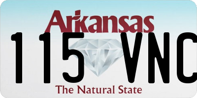AR license plate 115VNC