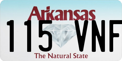 AR license plate 115VNF