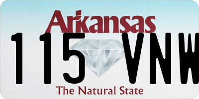 AR license plate 115VNW