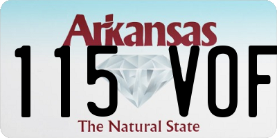 AR license plate 115VOF