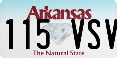 AR license plate 115VSV